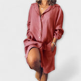 Selma - afslappet linnenbluse til hverdagen