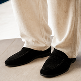 Gammelt Pengetøjs ruskind Penny Loafers