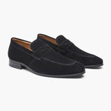 Gammelt Pengetøjs ruskind Penny Loafers