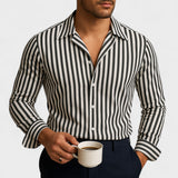 Johannes - Fløjlsstribet skjorte