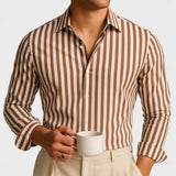 Johannes - Fløjlsstribet skjorte