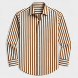 Johannes - Fløjlsstribet skjorte
