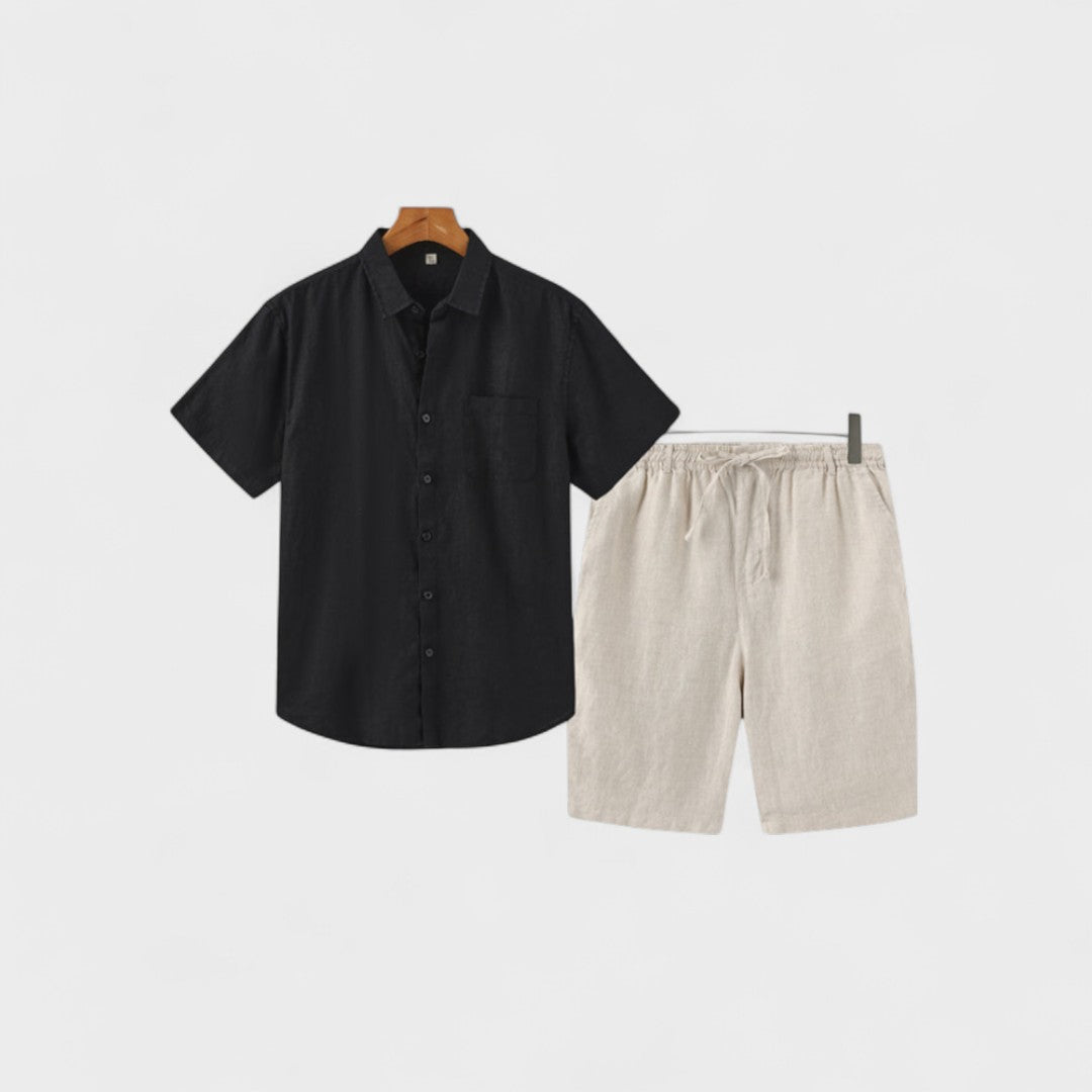 Frederik - Gammelt Pengemønster Linned Combo