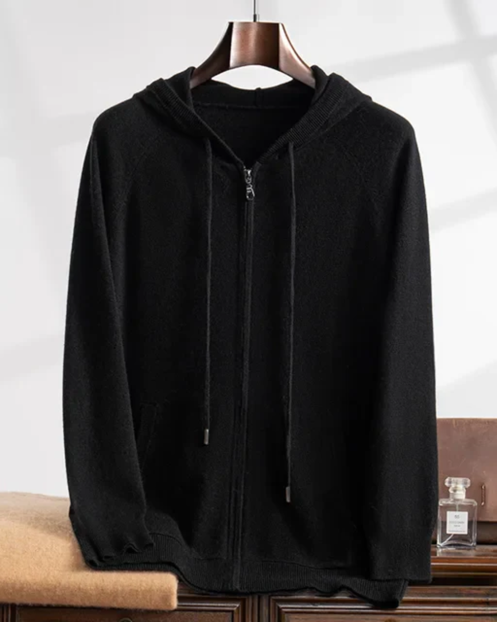 Courchevel kasjmira-hættejakke