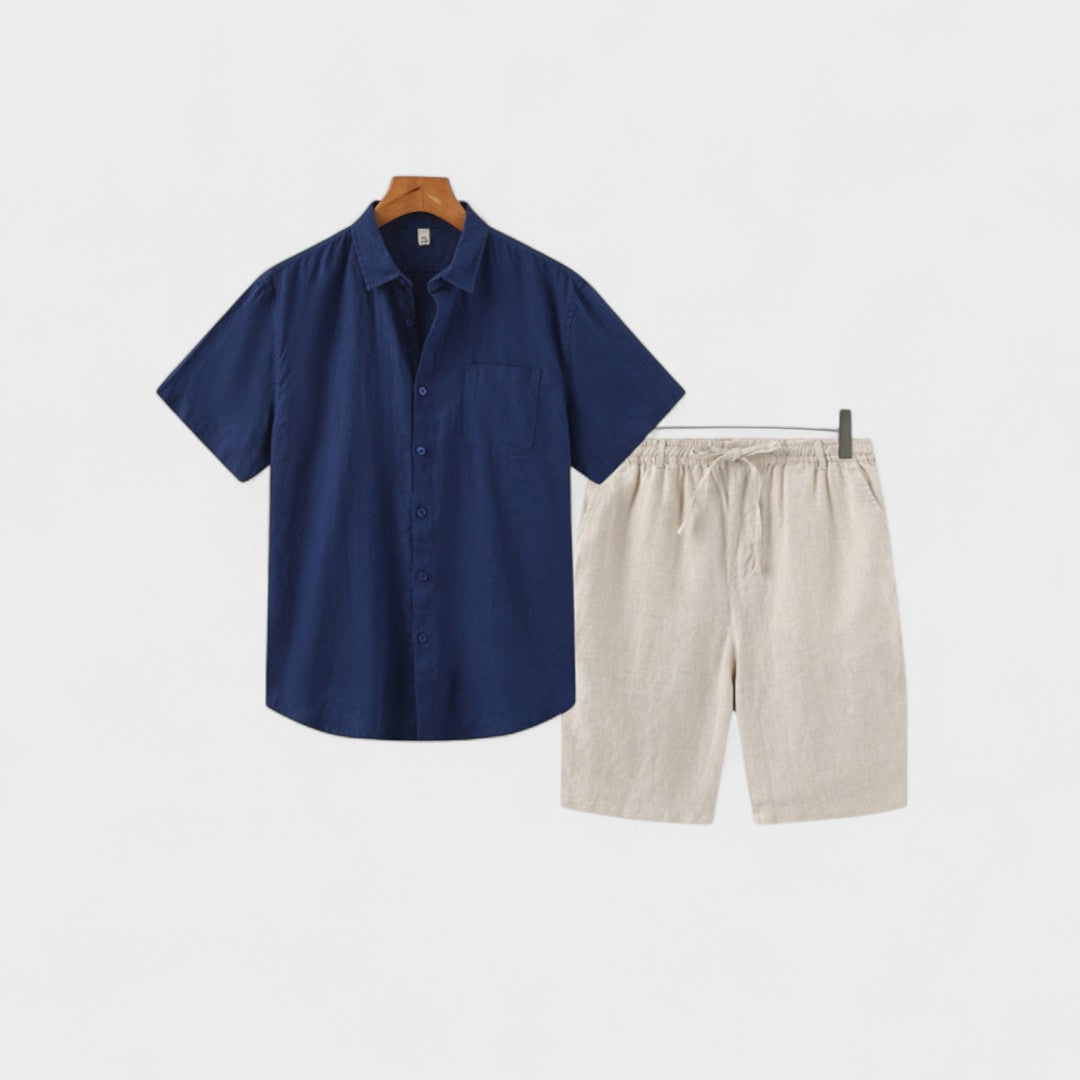 Frederik - Gammelt Pengemønster Linned Combo