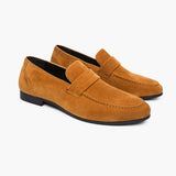 Gammelt Pengetøjs ruskind Penny Loafers