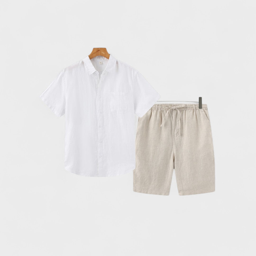 Frederik - Gammelt Pengemønster Linned Combo