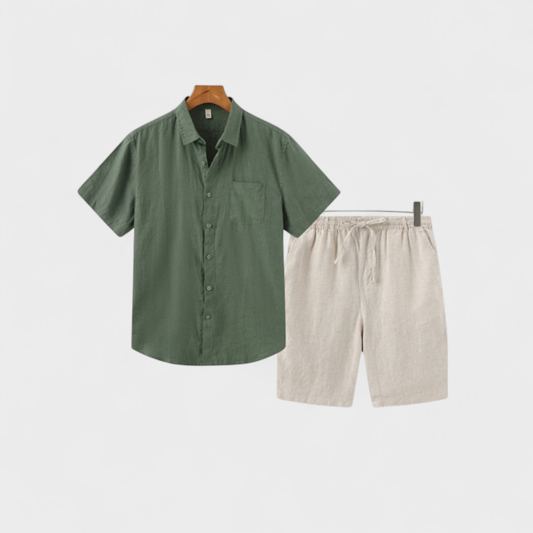 Frederik - Gammelt Pengemønster Linned Combo