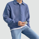 Emil - Casual sweater med polokrave