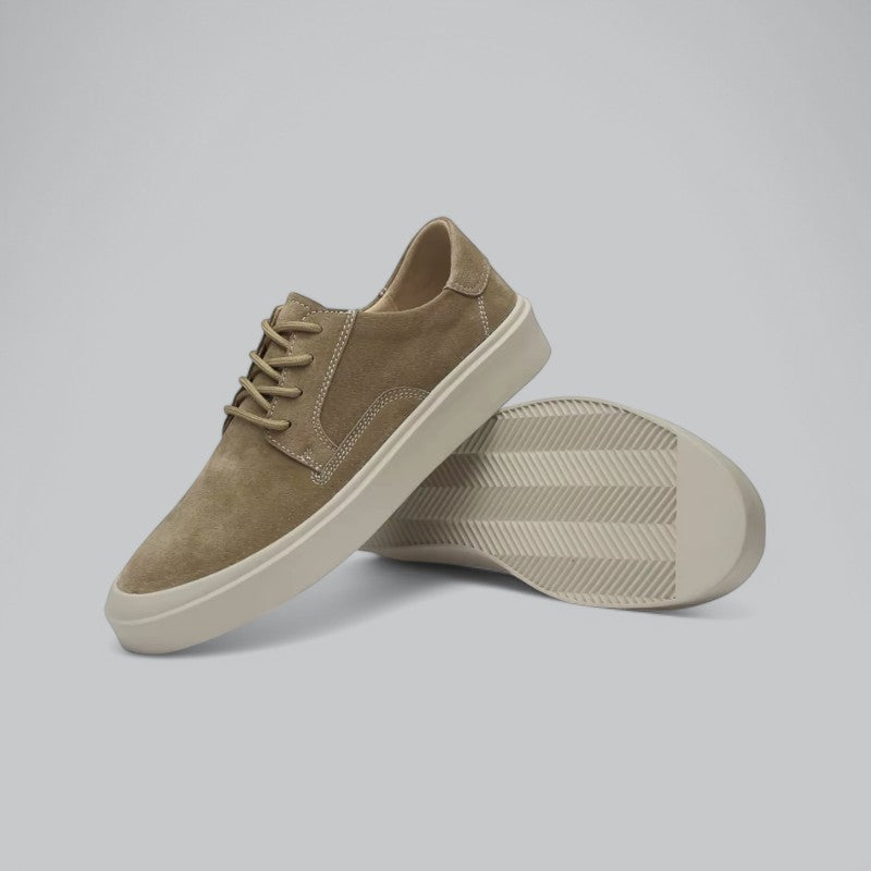 Valenti | Sandlæder ruskind hælhøje sko - Formelle forretnings sneakers