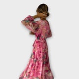 Evelyn - Akvarel Drøm Maxi Kjole