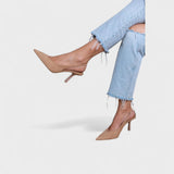 Lisbeth - Elegante slingback-sko i nude